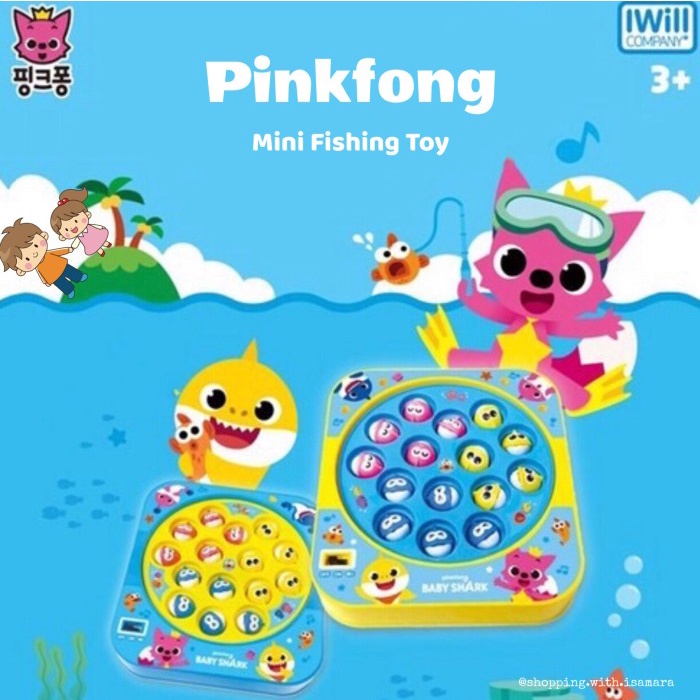 Sale Terbatas Pinkfong Baby Shark Mini Fishing Toy / Mainan Pancingan/ Memancing Aman