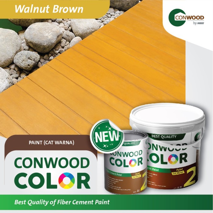 Conwood Color Walnut / Cat Warna Conwood -Gratisongkir