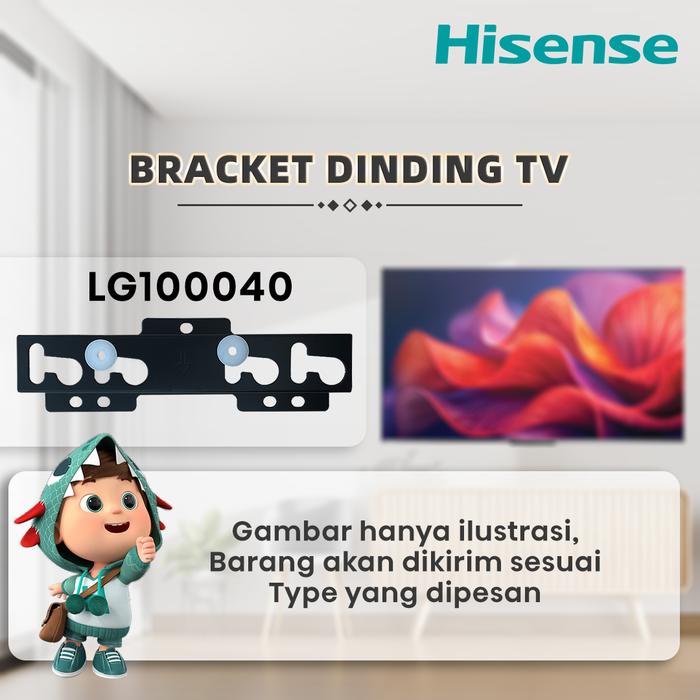 PREMIUM HISENSE-TV Bracket Dinding TV & Pelindung Ukuran