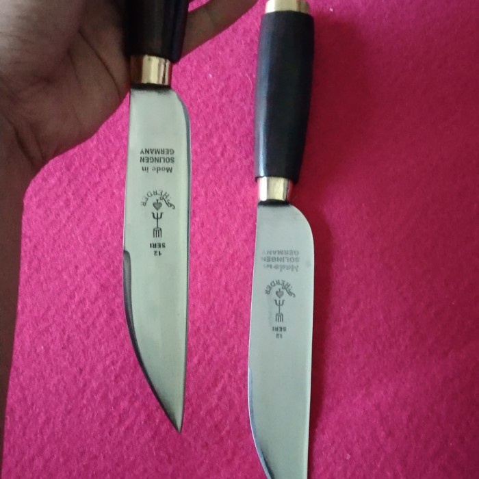 PREMIUM kerajinan pisau seset daging cap garpu lokal