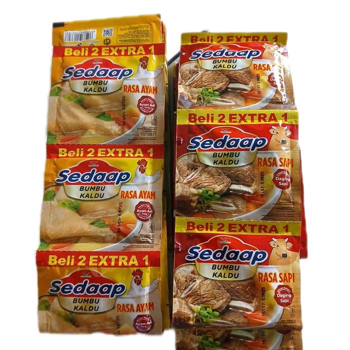 

HN752 Bumbu Kaldu Rasa Ayam / Sapi Sedap 1 Renceng isi 18 Pcs Instan Msg Masakan TERMURAH