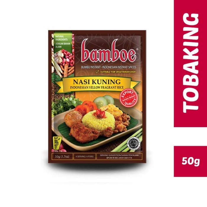 

BM710 Bamboe nasi kuning bumbu instan GRATIS ONGKIR