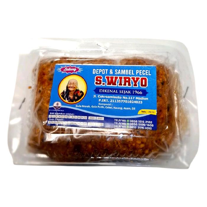 

AL548 Bumbu Pecel Madiun S Wiryo Rasa Sedang Sambel Kacang Instan Siap Makan 250grm OBRAL