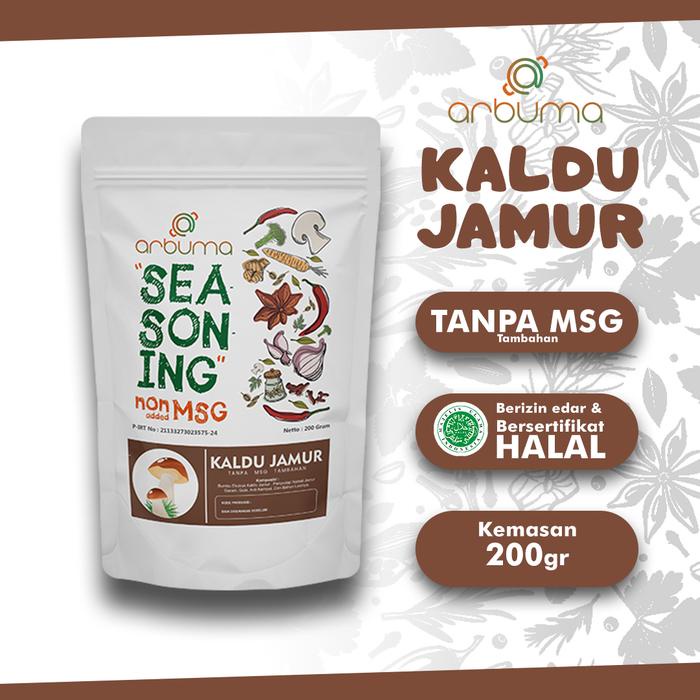 

MZ558 ARBUMA Seasoning Kaldu Jamur Non MSG 200gr Halal Bumbu Masak Dapur Bubuk Instan Tabur Premium