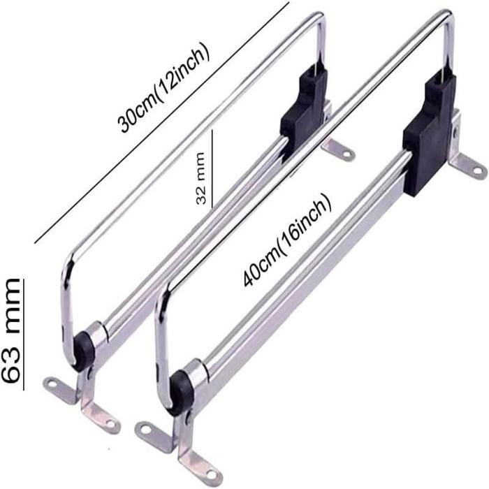 PREMIUM Vinnatsu Gantungan Panci Rel Tarik Dorong/Gantungan Baju Tarik Rel/Gantungan Baju Sleding