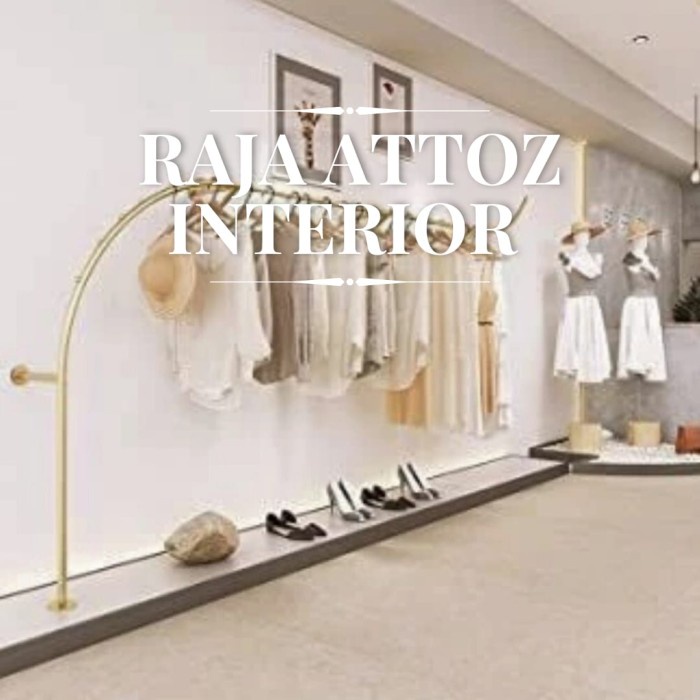 PREMIUM Rak Display Baju Gantungan Butik