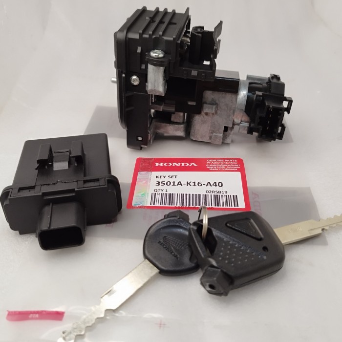 PREMIUM KUNCI KONTAK SCOOPY ESP + REMOTE K16 2015-2017 ORIGINAL THAILAND