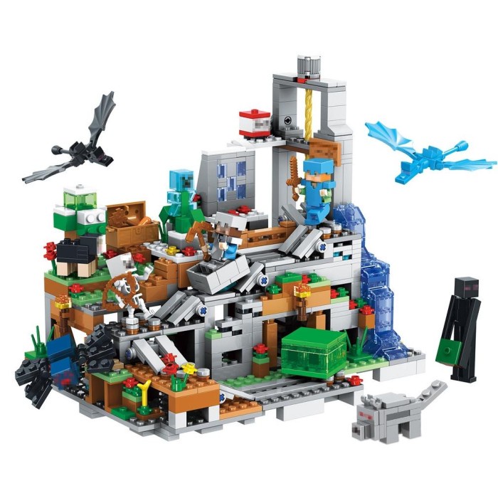 PREMIUM Ready Mainan Anak Minicraft My World / Treehouse Blocks /World Villages Edukasi Block Mainan