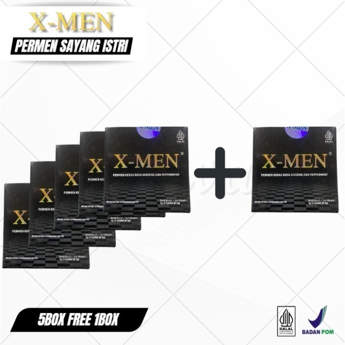 

PAKET HEMAT BELI 5 BOX GARTIS 1 BOX - X Men Candy