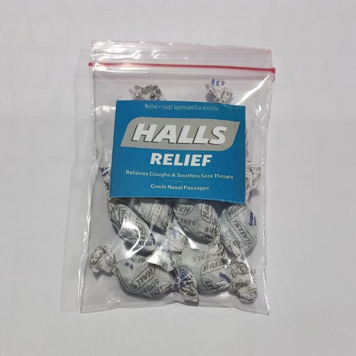 

Halls Sugar Free Permen Batuk Pilek Tenggorokan - Menthol isi 10