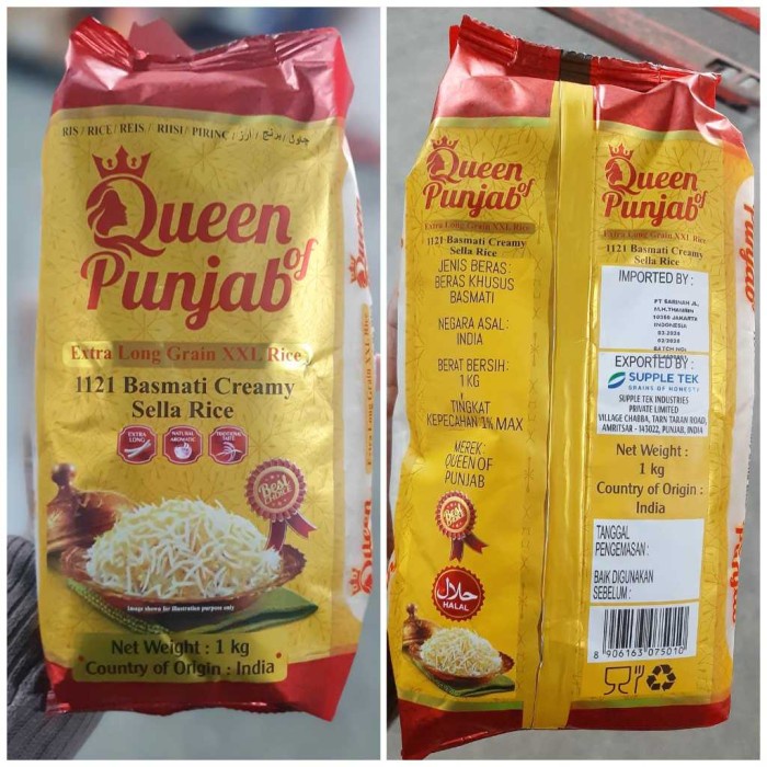 

Lezat- Beras Basmati Rice Abu Nawas 1 kg Extra Long Grain Premium Quality