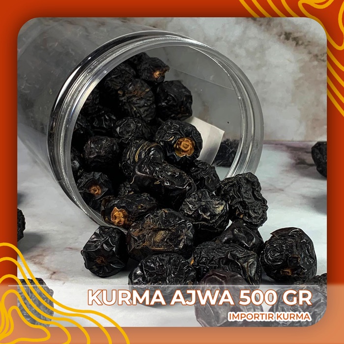 

Lezat- Kurma Ajwa Premium / Kurma Ajwa Toples / Kurma Ajwa 500 Gr Toples