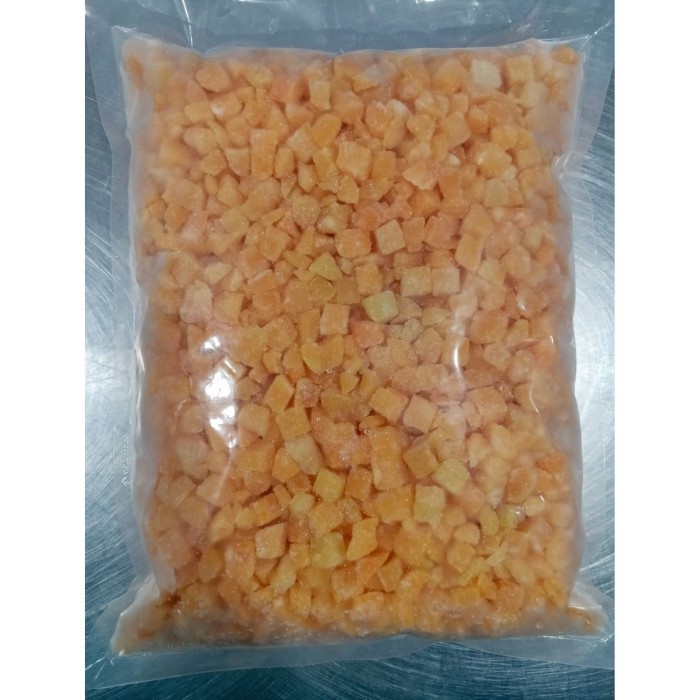 

Lezat- PROMO TERMURAH 1kg Frozen Yellow Peach Buah Persik Peach Manis