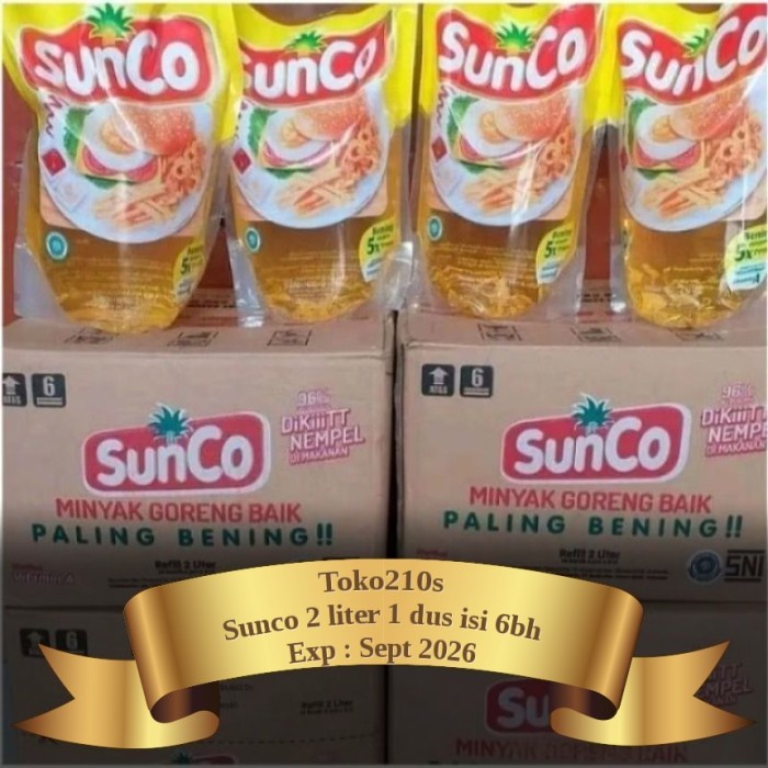 

Lezat- Minyak Goreng Sunco 2liter 1dus minyak goreng Kunci Mas 2 liter 1 dus