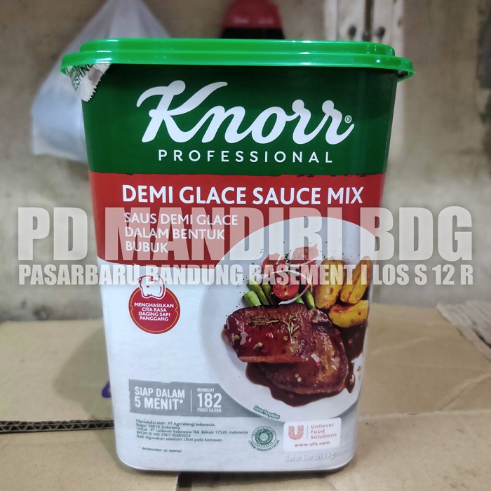 

Lezat- KNORR DEMI GLACE SAUCE MIX 1Kg / Saus Demi Glace by Knorr