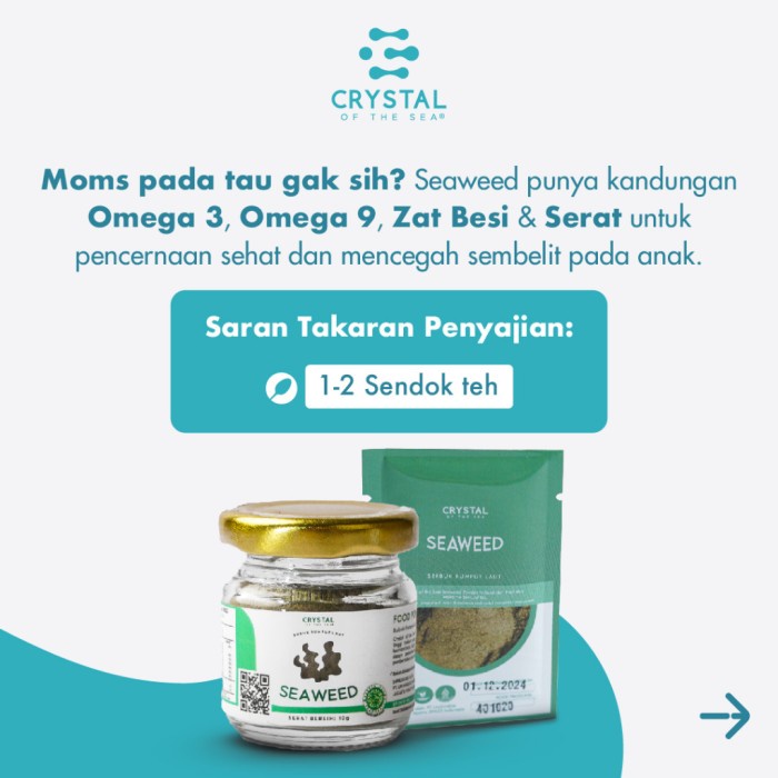 

Lezat- Seaweed Food Powder (40gr) / Bubuk Rumput Laut / Kaldu MPASI