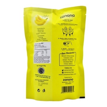 

((BUY 2 GET 1)) Zanana Chips Creamy Milk - Keripik Pisang Bumbu Tebal dan Renyah.