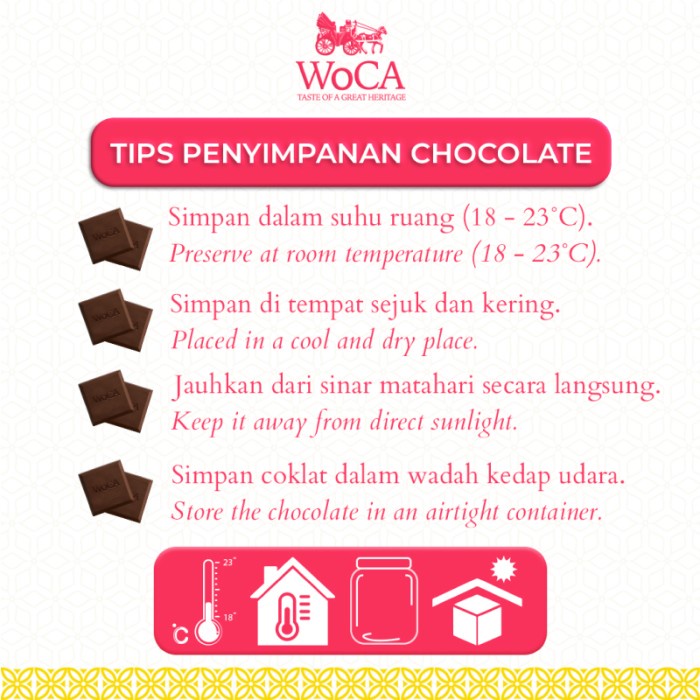 

WoCA Cokelat Mix Assorted Premium Chocolate Bar 6x40 gram
