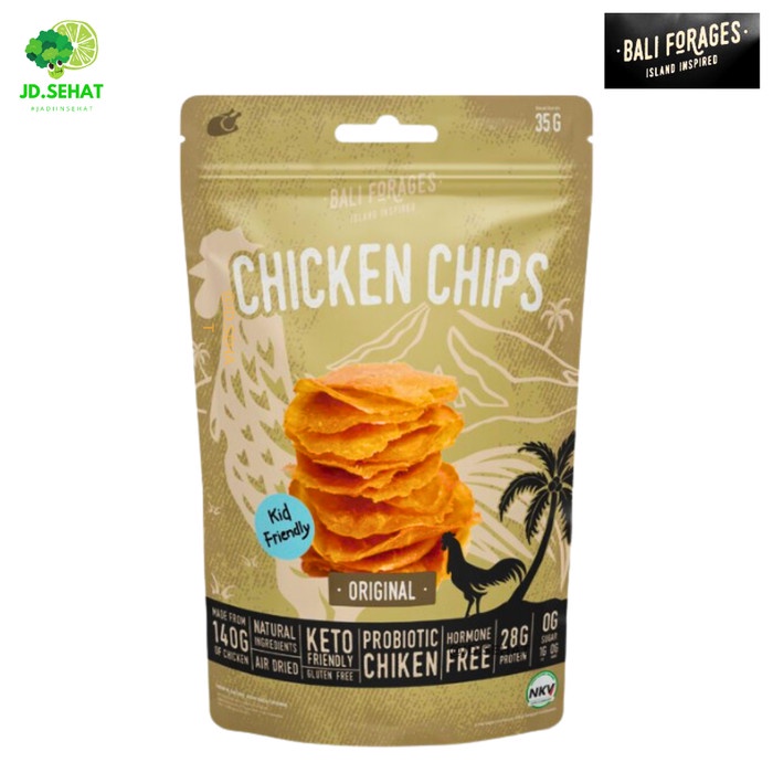 

Chicken Chips BALI FORAGES Keripik Daging Ayam Original Air Dried