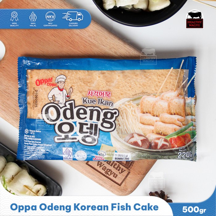 

Oden Odeng Eomuk Kotak Korean Fish Cake OPPA 200g + Bumbu HALAL