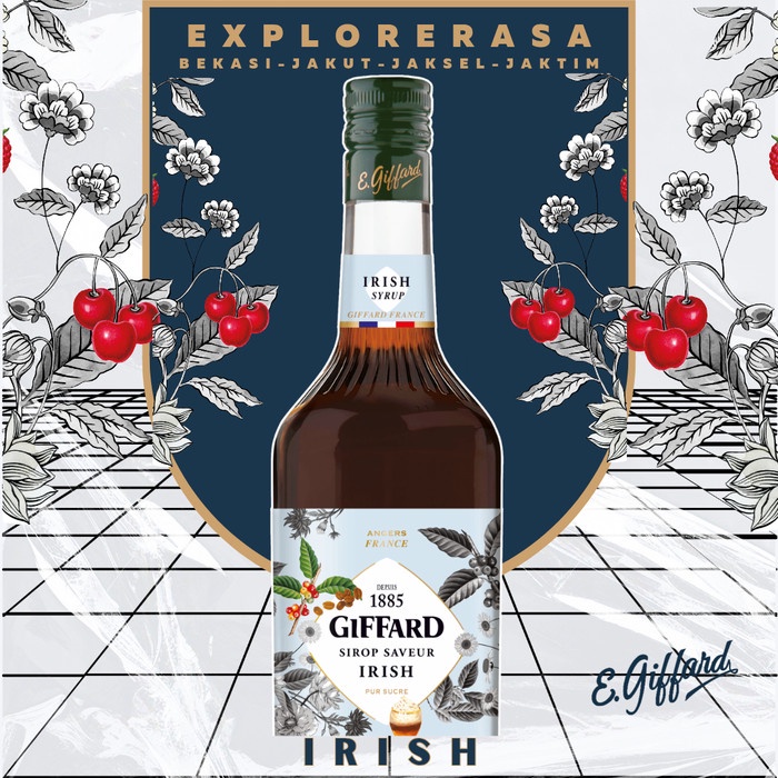 

Giffard syrup Iresh cream flavour 1L Sirup giffard iresh crea 1liter