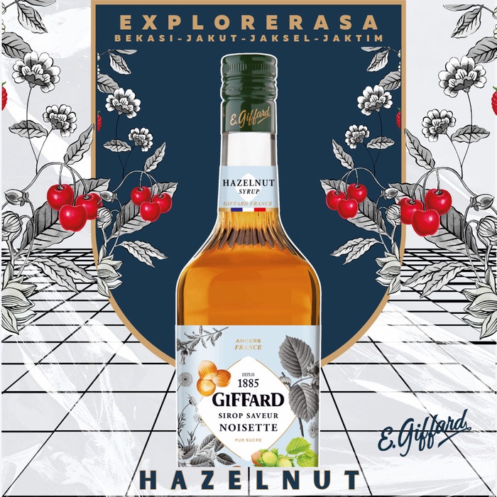 

Giffard syrup Hazelnut 1L Sirup giffard rasa hazelnut 1 liter