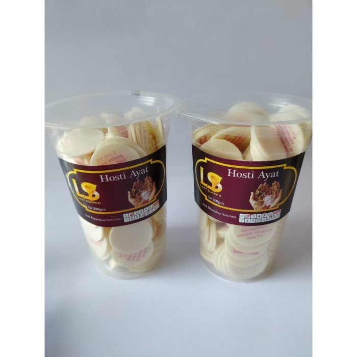 

(GoodSeller) Hosti Ayat Last Supper (cup isi 200pcs)