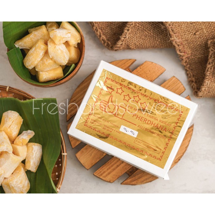 

(GoodSeller) Tape Singkong Pherdhana Bondowoso - manis, tanpa serat / Perdana