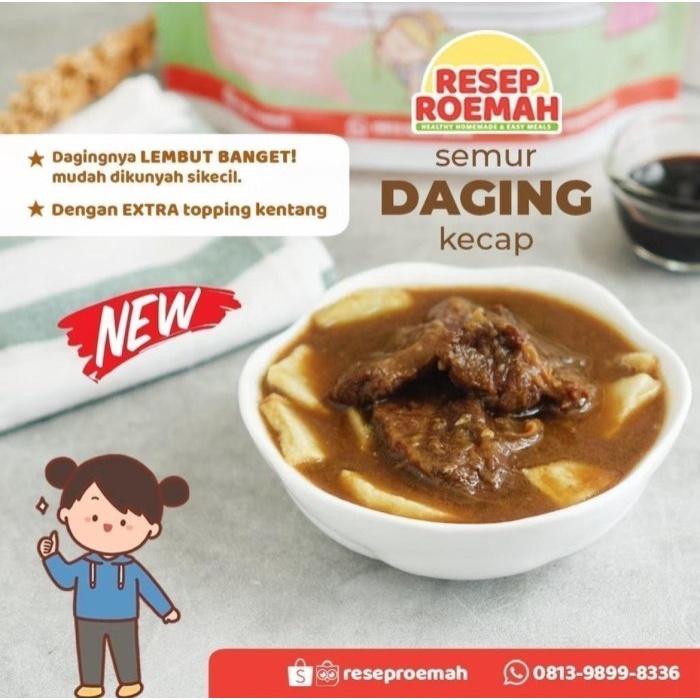 

(GoodSeller) Resep Roemah Semur Daging Kecap / Frozen Food Balita Homemade / NO MSG