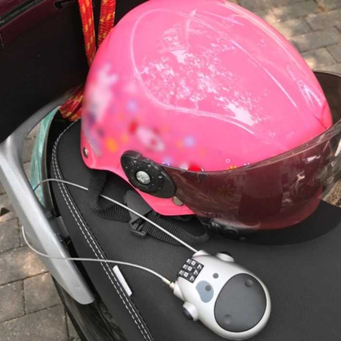 Gembok Helm gembok kawat gembok kabel tali baja Pengaman Sepeda Securi