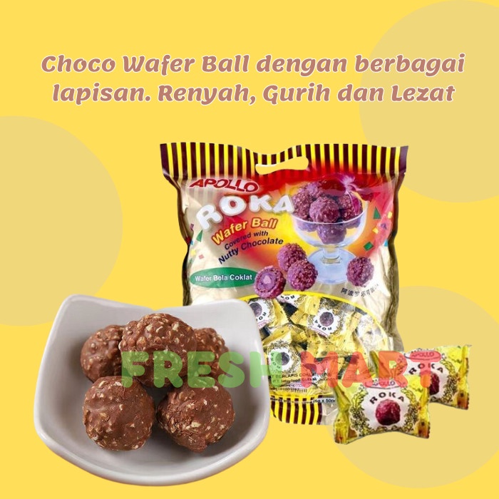 

Apollo Roka Wafer Ball Coklat Halal