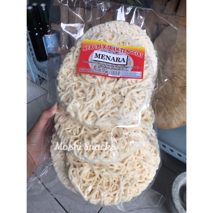 

Kerupuk Ikan Tenggiri Menara Jumbo Asli Bangka Krupuk Keriting Bangka