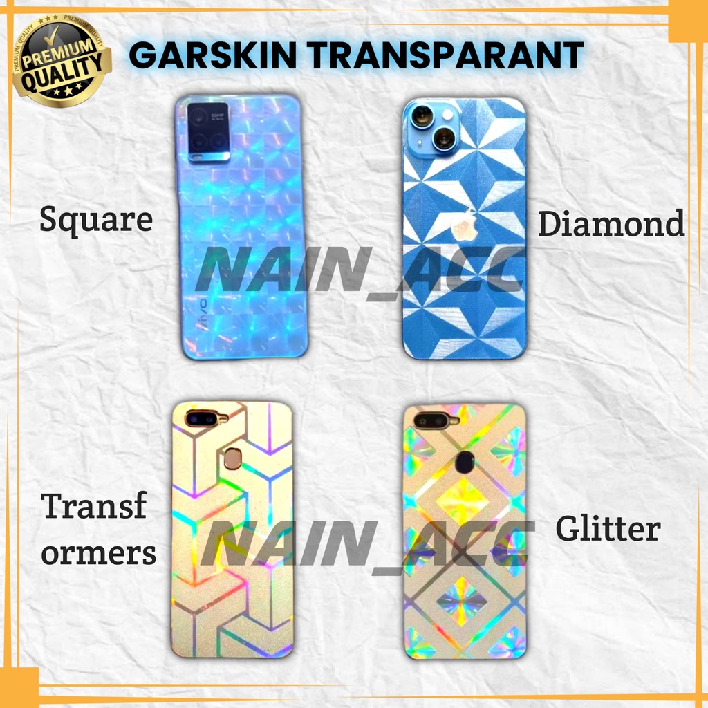 Garskin transparant Tipe REALME C35 Skin Back Carbon Transformer Clear anti jamur pelindung belakang