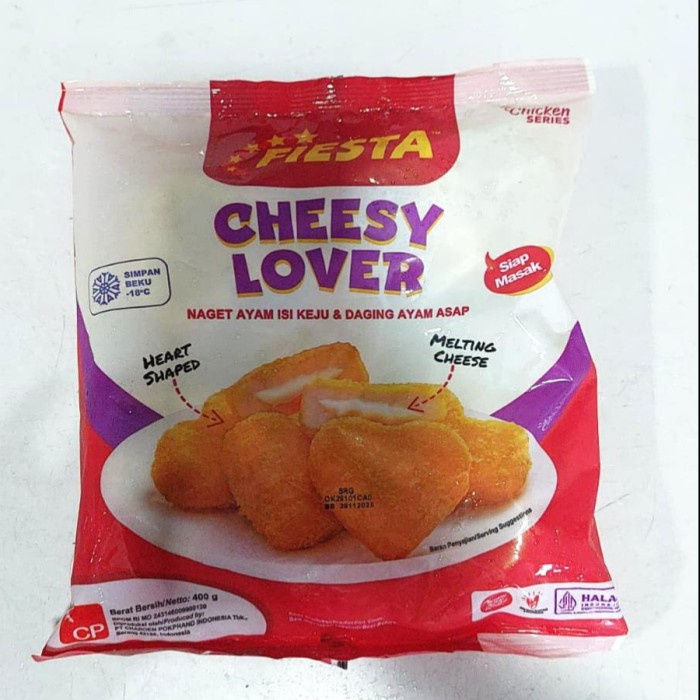 

Lezat- fiesta chicken nugget cheesy lover 400 gr