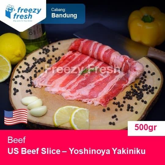 

Lezat- Daging Sapi Slice Yoshinoya Yakiniku / US Beef Slice 500 Gram