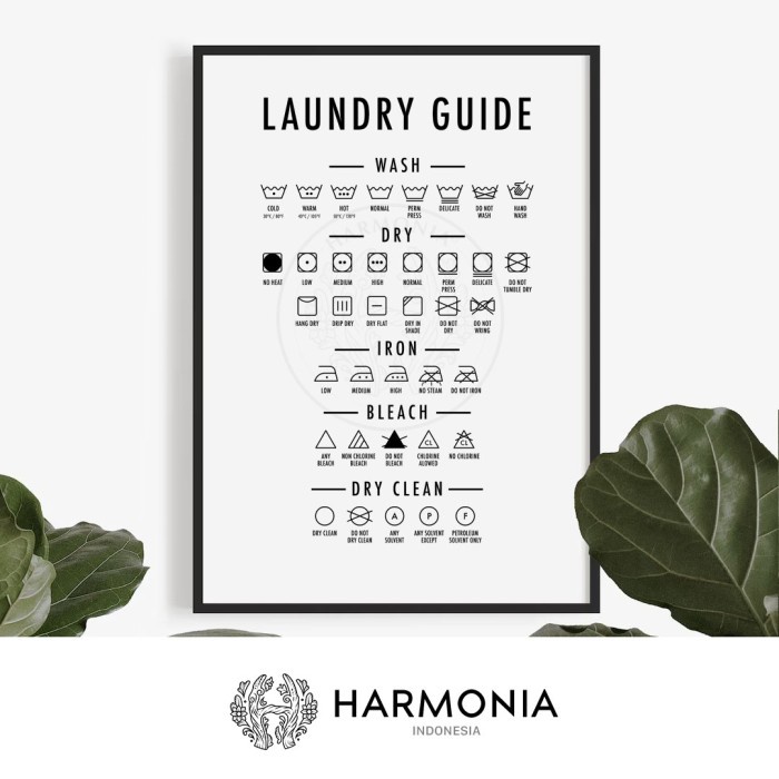 DISKON Hiasan Dinding Dekorasi Laundry Room Harmonia