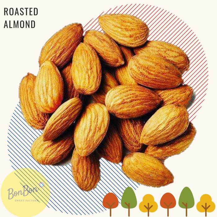 

ALMOND OVEN / KACANG ALMOND PANGGANG 500 GR TANPA KULIT ( KUPAS )