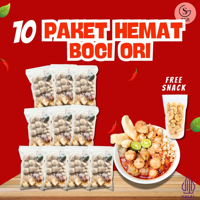 

10 Bungkus Baso Aci Paket Hemat Aja Instan Food Pedas Makanan Seblak