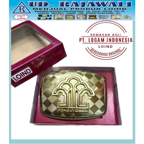 TrendyGaya- Bangkol Pengayoman Loind Original Kepala Kopel Lapas KemenKumHam Motif BatikBesar/Catur