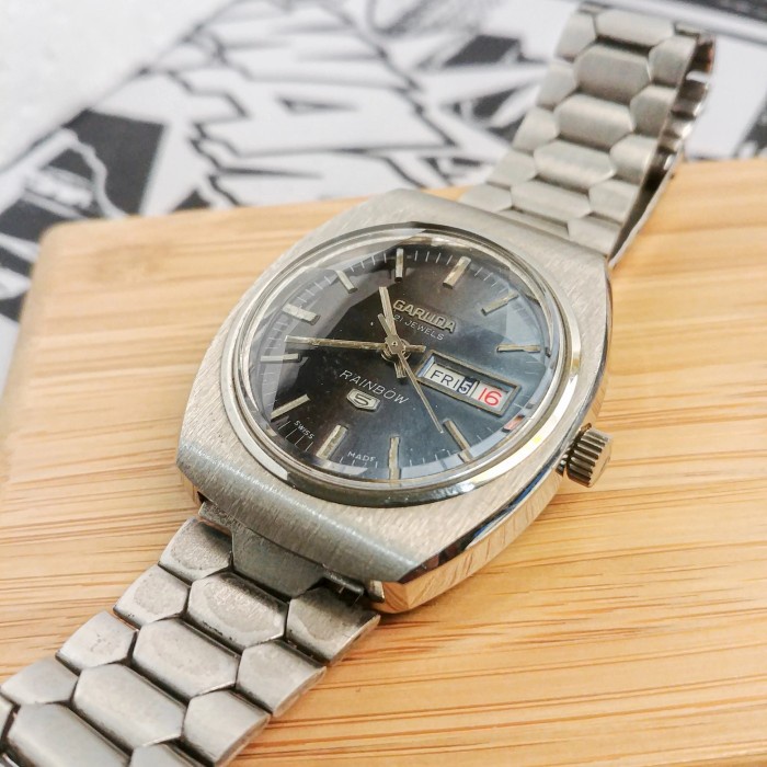 Garuda Automatic Manual Watch - Jam tangan vintage second bekas *
