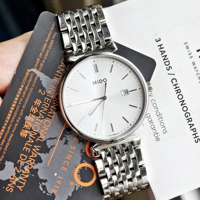 Mido Dorada M033410 Silver (Jam Bekas Quartz) *