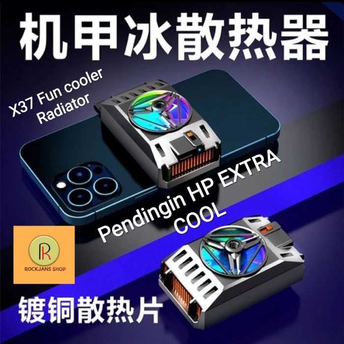 X37 Funcooler Radiator Pendingin Hand Phone Cooler Hp - X37
