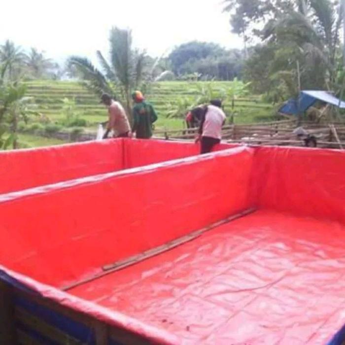 Pet- terpal kolam ikan 3x2x1 / terpal kolam 2x3x1 / terpal kolam 2m x 3m x 1m a3