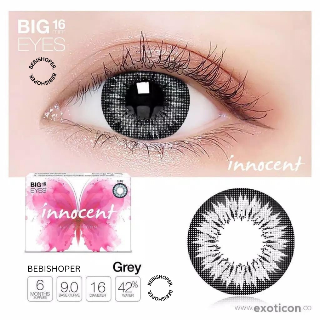 EyeRA- COD Softlens BESAR INNOCENT 16MM Softlens Laris , Softlens Black Minus , Softlens Hitam