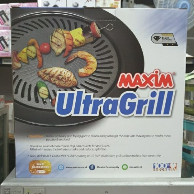 MAXIM ULTRA GRILL PAN ANTI LENGKET UNTUK BBQ/TEFLON MAXIM ULTRA GRILL