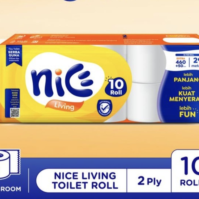 JTTOP" TISSUE 10 ROLL TISSUE 10 NICE EMBOSS 230 ROLL TOILET NICE
