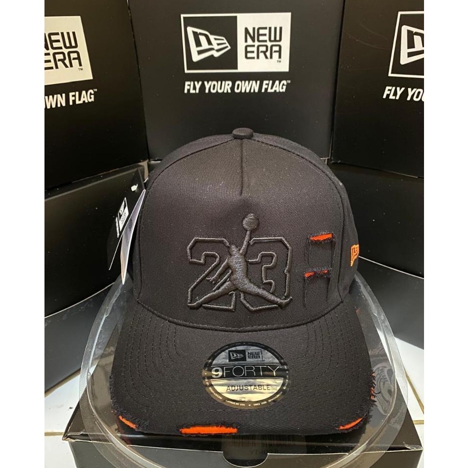 JaminanBaru- Topi Pria Wanita 23 Jordan Ripeed Sobek 9Forty New Era Cap / Topi Baseball Premium