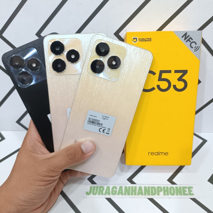 Realme C53 NFC Ram 6/128GB Hp Second Seken Bekas Bergaransi Fullset *