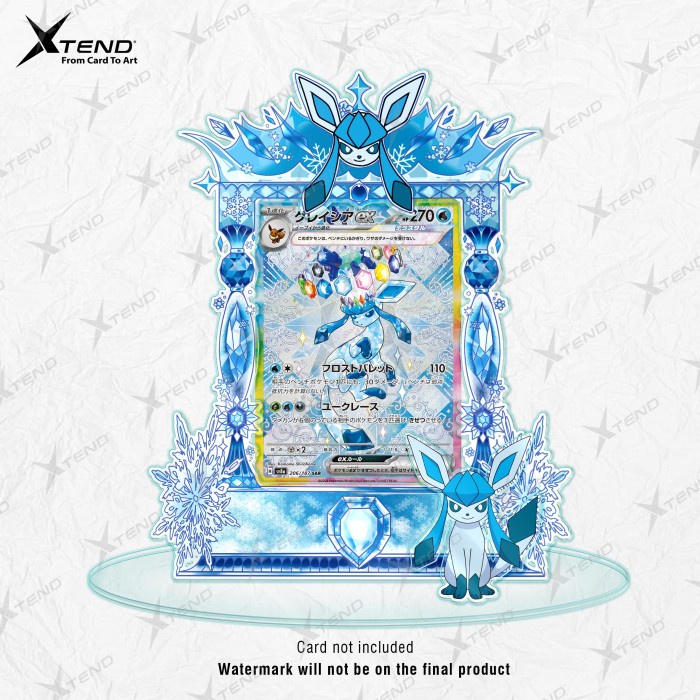 Standee Frame Glaceon Sr Terastal Promo Ex Sar Kartu Pokemon Tcg Original