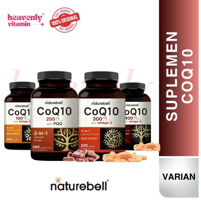 Naturebell Coq10 400 Mg With Omega-3 - 240 Capsules